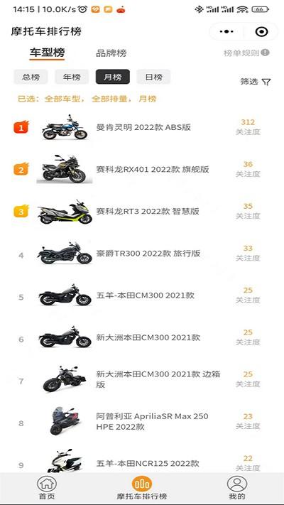 摩托车排行榜2023下载,摩托车排行榜,摩托车app,资讯app